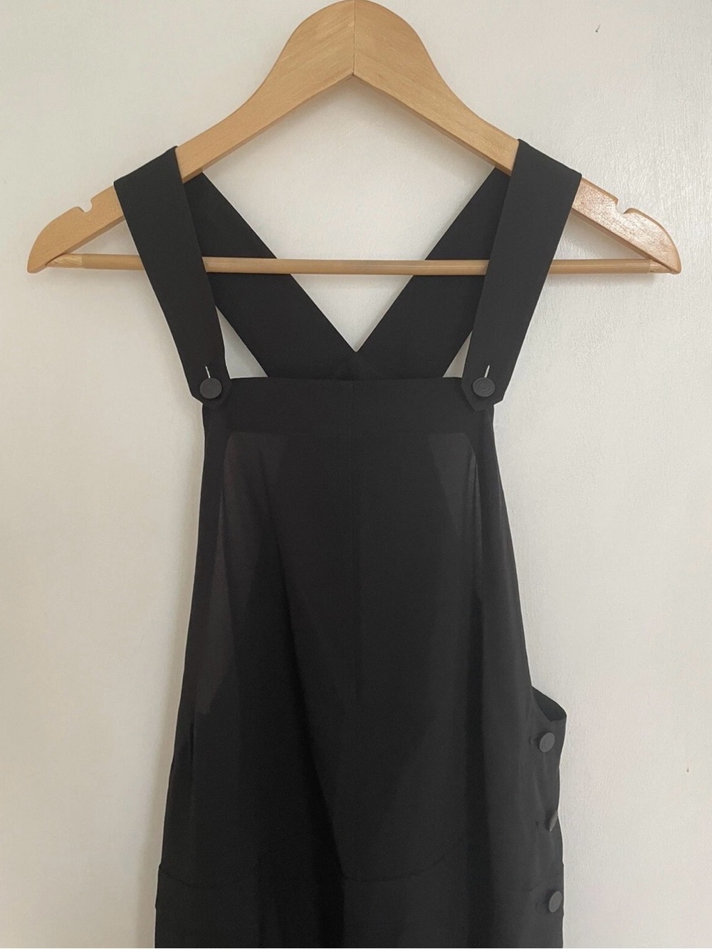 Alexander Wang Black Cross-Back Pinafore